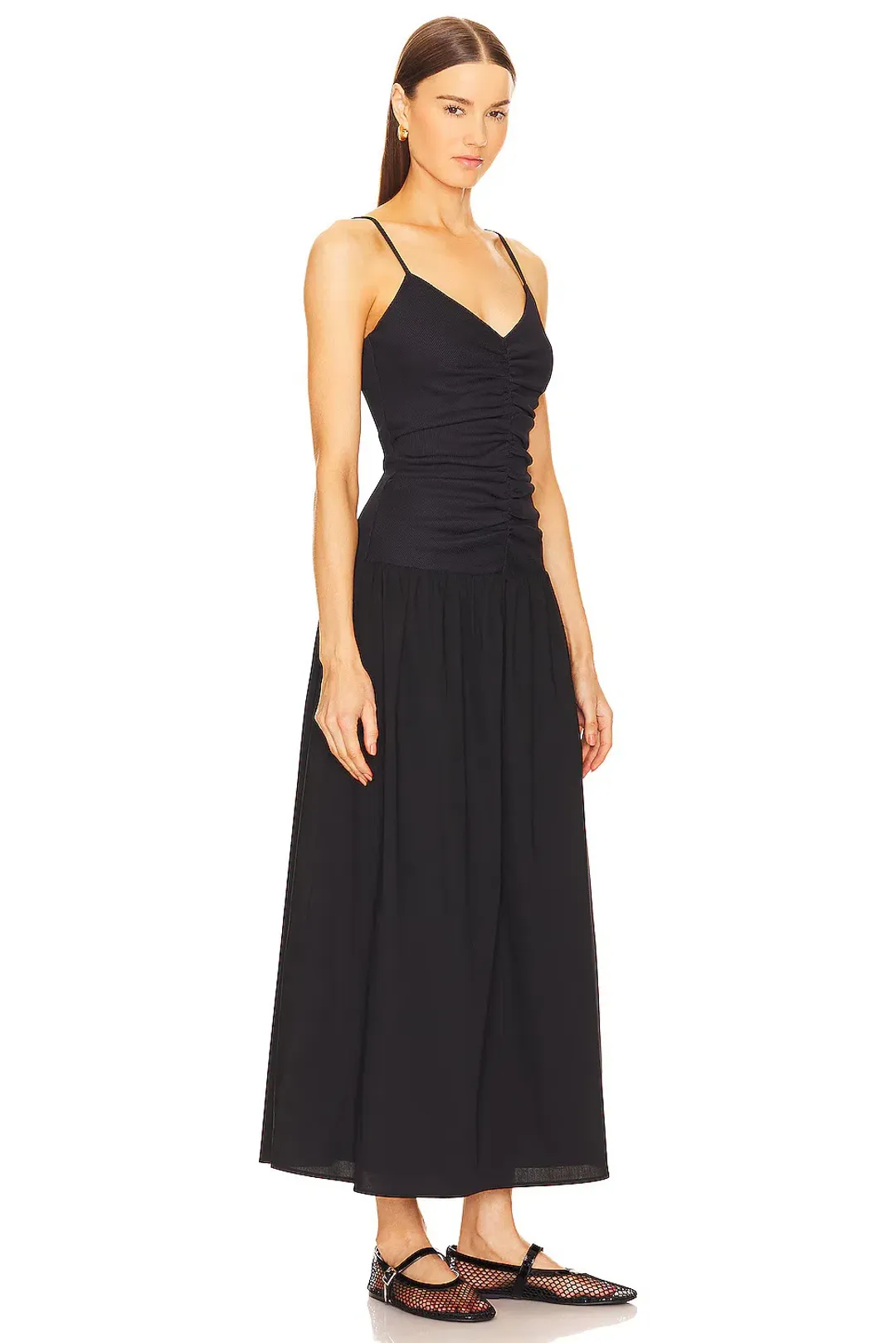 Anna Quan Mira Maxi Dress Noir Black Size AU  8  for rent on The Volte - main image