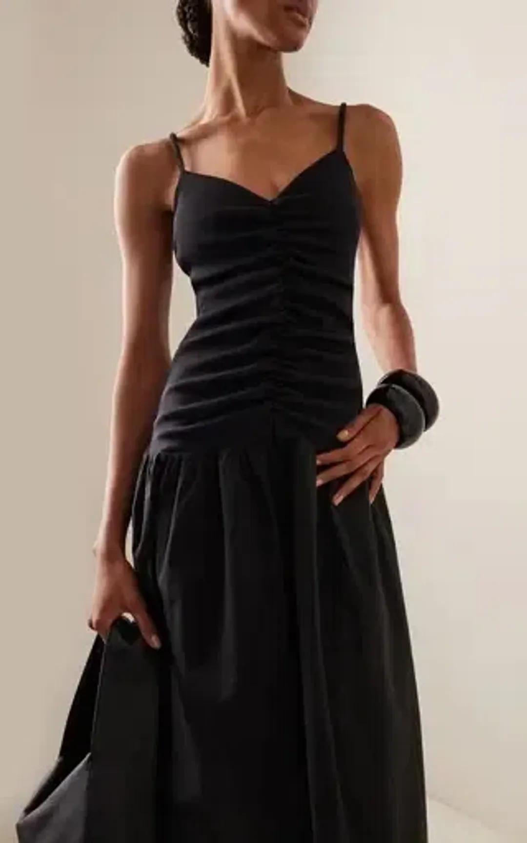 Anna Quan Mira Maxi Dress Noir Black Size AU  8  for rent on The Volte - main image