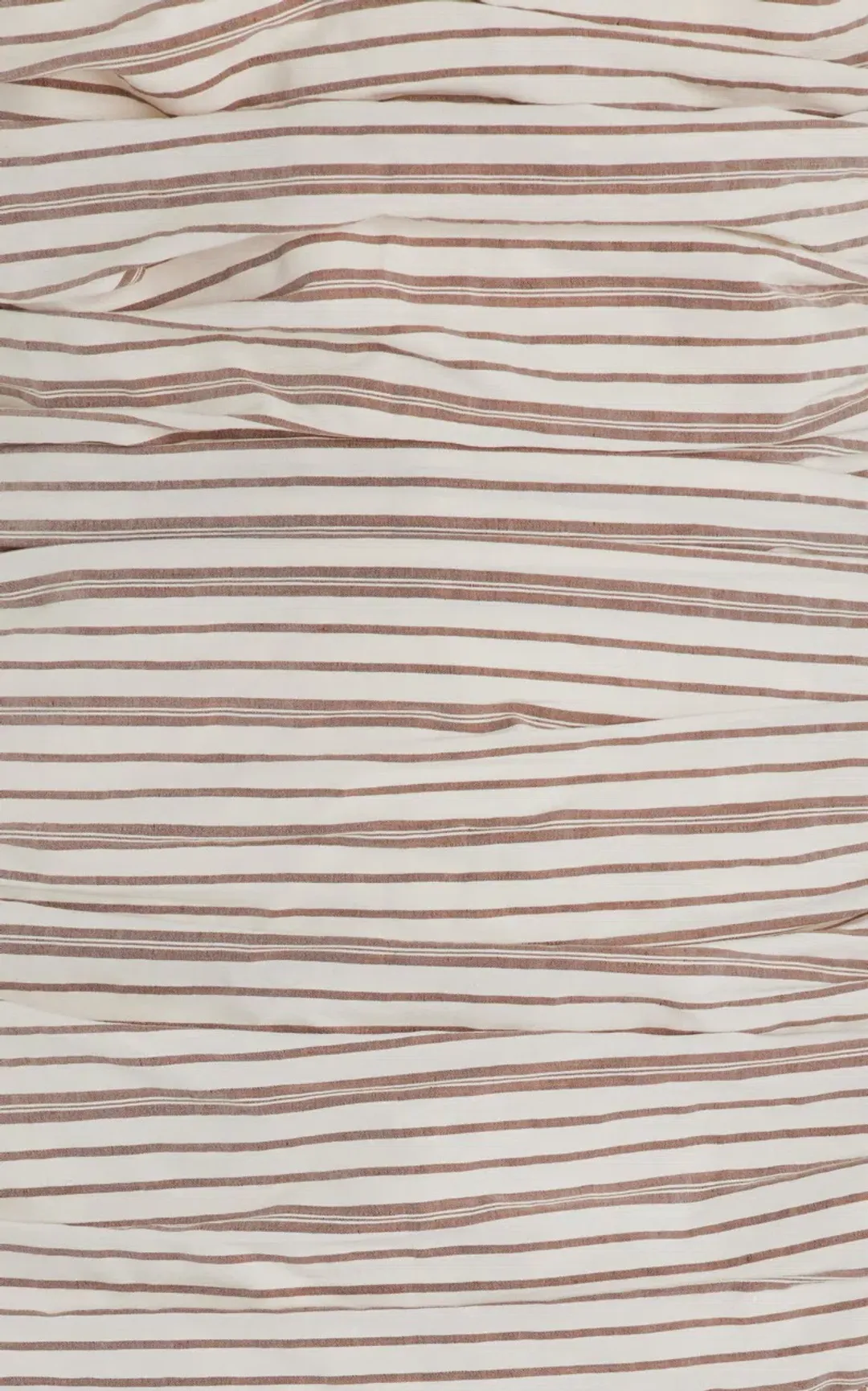 Anna Quan Isadora Strapless Maxi Dress Tobacco Stripe Size AU 8 for rent on The Volte - main image