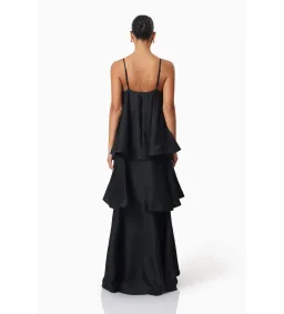 Elliatt Tilly Tiered Maxi Dress Black Size AU 8 for rent on The Volte - image 4