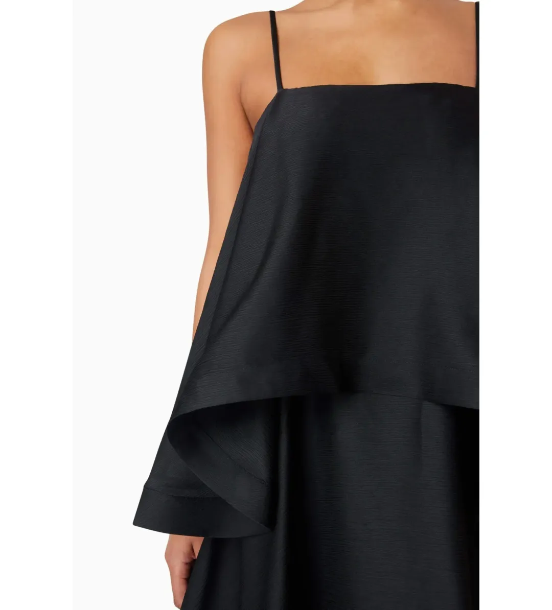 Elliatt Tilly Tiered Maxi Dress Black Size AU 8 for rent on The Volte - main image