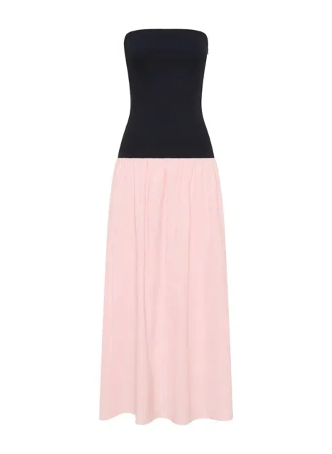 Anna Quan Amyra Strapless Midi Dress Peony Pink Size 6 for rent on The Volte - main image