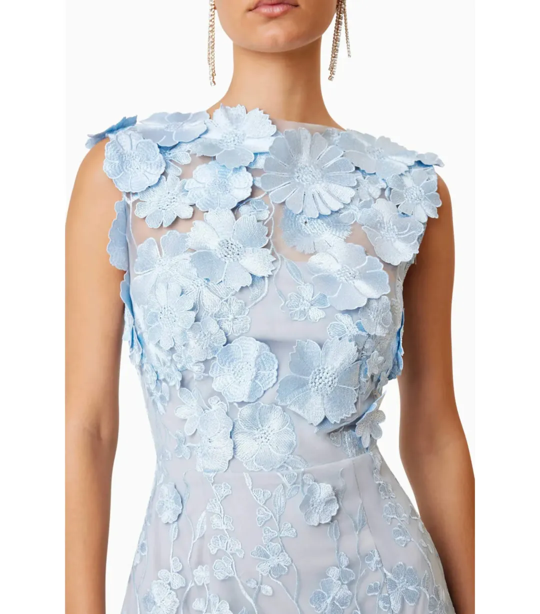 Elliatt Selene Cocktail Midi Dress Blue Size AU 4 for rent on The Volte - main image