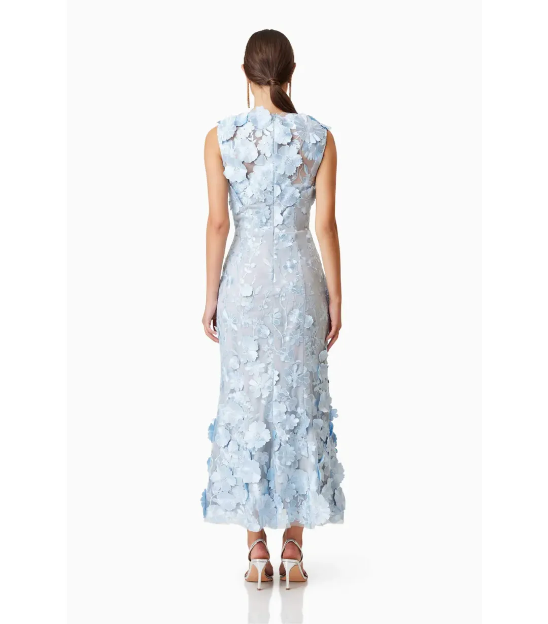 Elliatt Selene Cocktail Midi Dress Blue Size AU 4 for rent on The Volte - main image