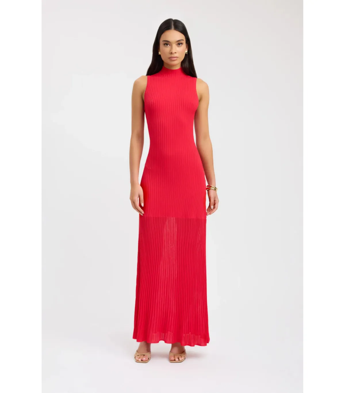 Kookai Manhattan Maxi Dress in Rose Red Size AU 8 for rent on The Volte - main image