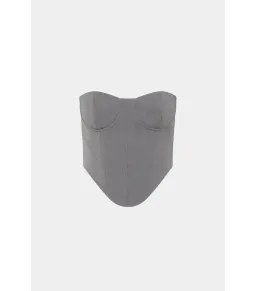 MISHA The Henri Suiting Top and Maxi Skirt Grey Size 6/XS for rent on The Volte - image 4