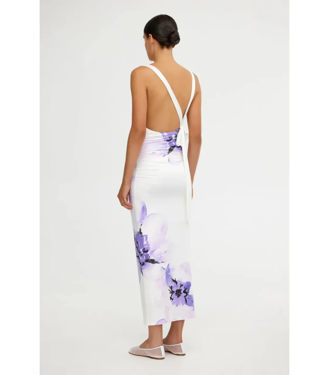 Significant Lena Midi Dress in Pearl Botanic Size AU 8 for rent on The Volte - main image