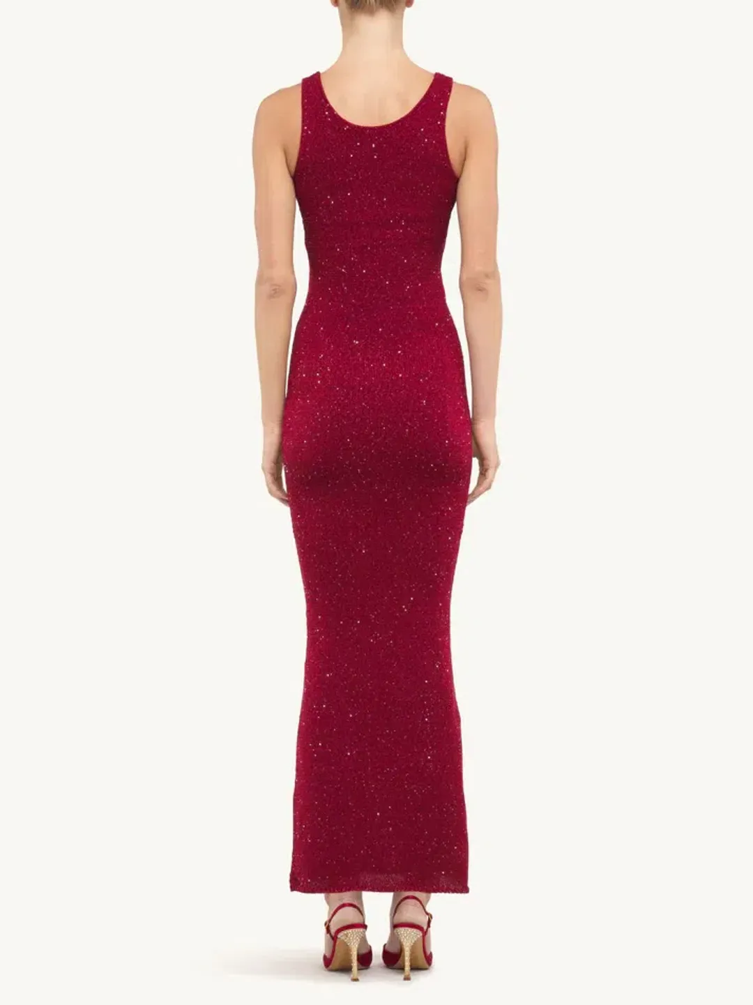 Asta Resort Ana Maxi Dress Wine Sequin Size XS / AU 6 for rent on The Volte - main image