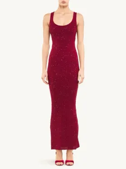 Asta Resort Ana Maxi Dress Wine Sequin Size L / AU 12 for rent on The Volte - image 1