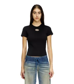 Diesel T-UNCUTIE-LONG-OD-Q1 Tshirt Black Size AU 8 for rent on The Volte - image 2