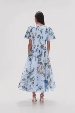 Aje Nova Pleated Midi Dress in Divine Orchid Size AU 14 for rent on The Volte - image 4