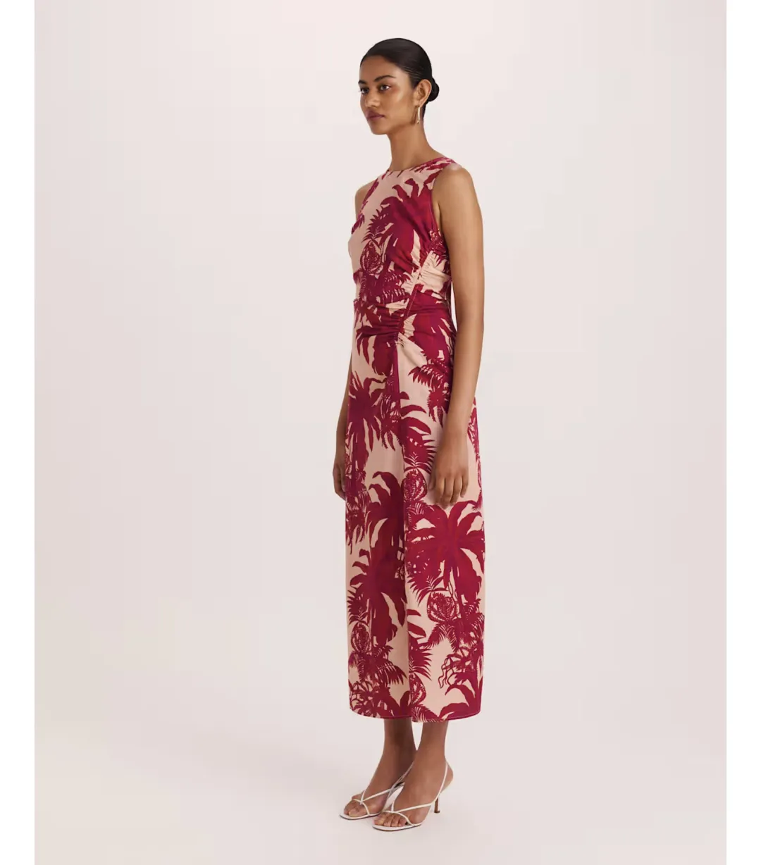 Saba Brielle Midi Dress Red Multi Size AU 12  for rent on The Volte - main image