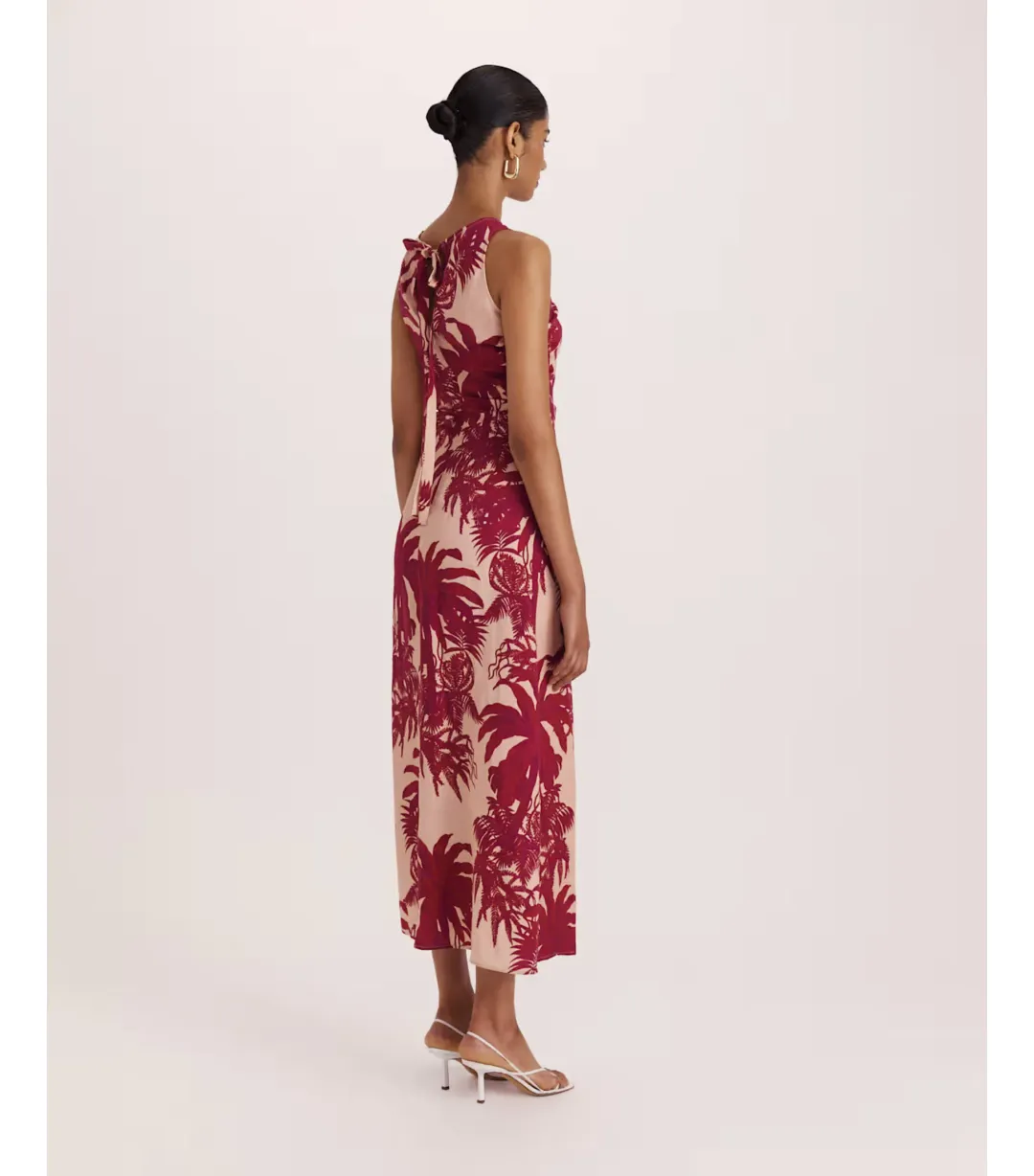 Saba Brielle Midi Dress Red Multi Size AU 12  for rent on The Volte - main image
