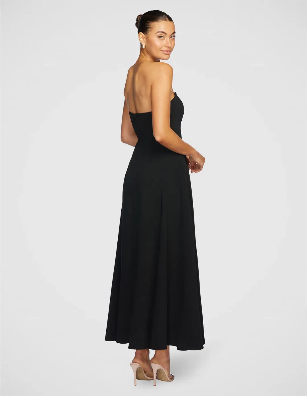 Pilgrim black strapless 14 maxi dress for rent on The Volte - main image