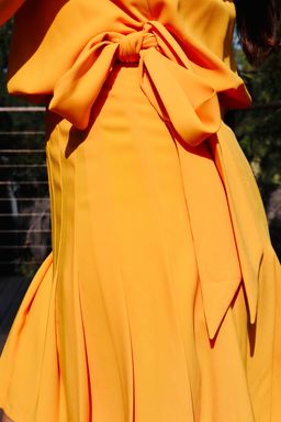 Mossman Yellow Gold dress SIZE 8 for rent on The Volte - image 4
