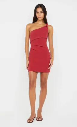 Bec & Bridge Ariven Asym Mini Dress  Red Size 12 for rent on The Volte - image 1