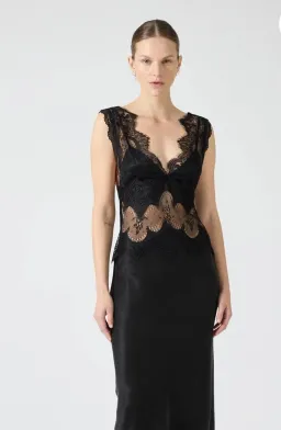 Third Form Vision Lace Deep V Maxi Dress Size 8 for rent on The Volte - image 2