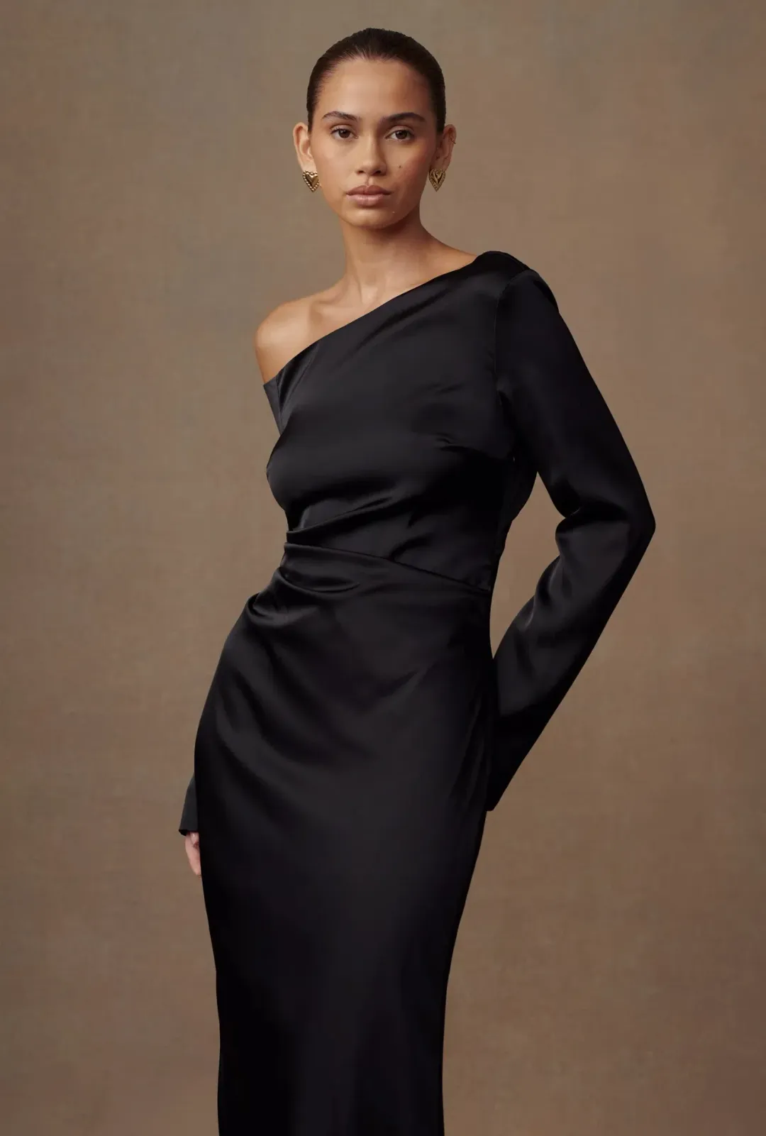 Meshki Avery Dress Black Size 18  for rent on The Volte - main image