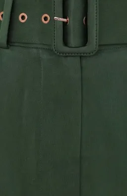 Zimmermann Espionage Silk Tuck Pants Forest Green Size 0 / AU 8 for rent on The Volte - image 5