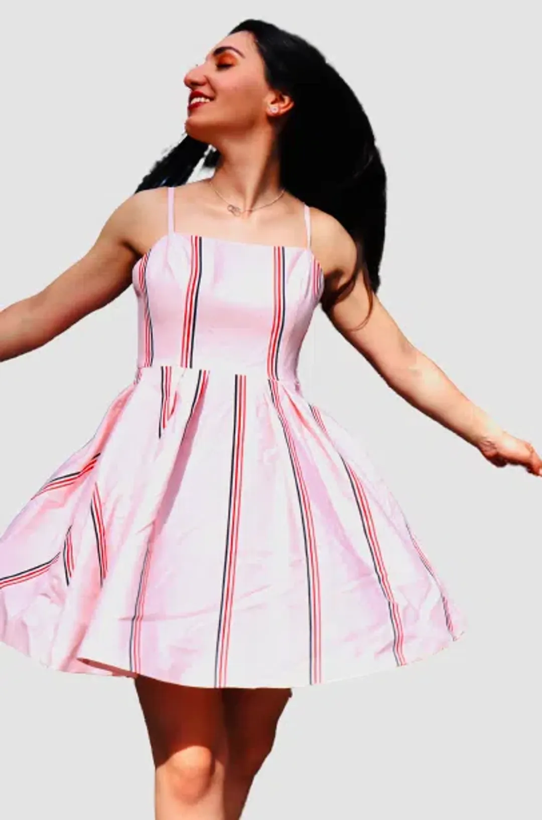 Mossman Baby Doll Mini Dress Pink Size 8 for rent on The Volte - main image