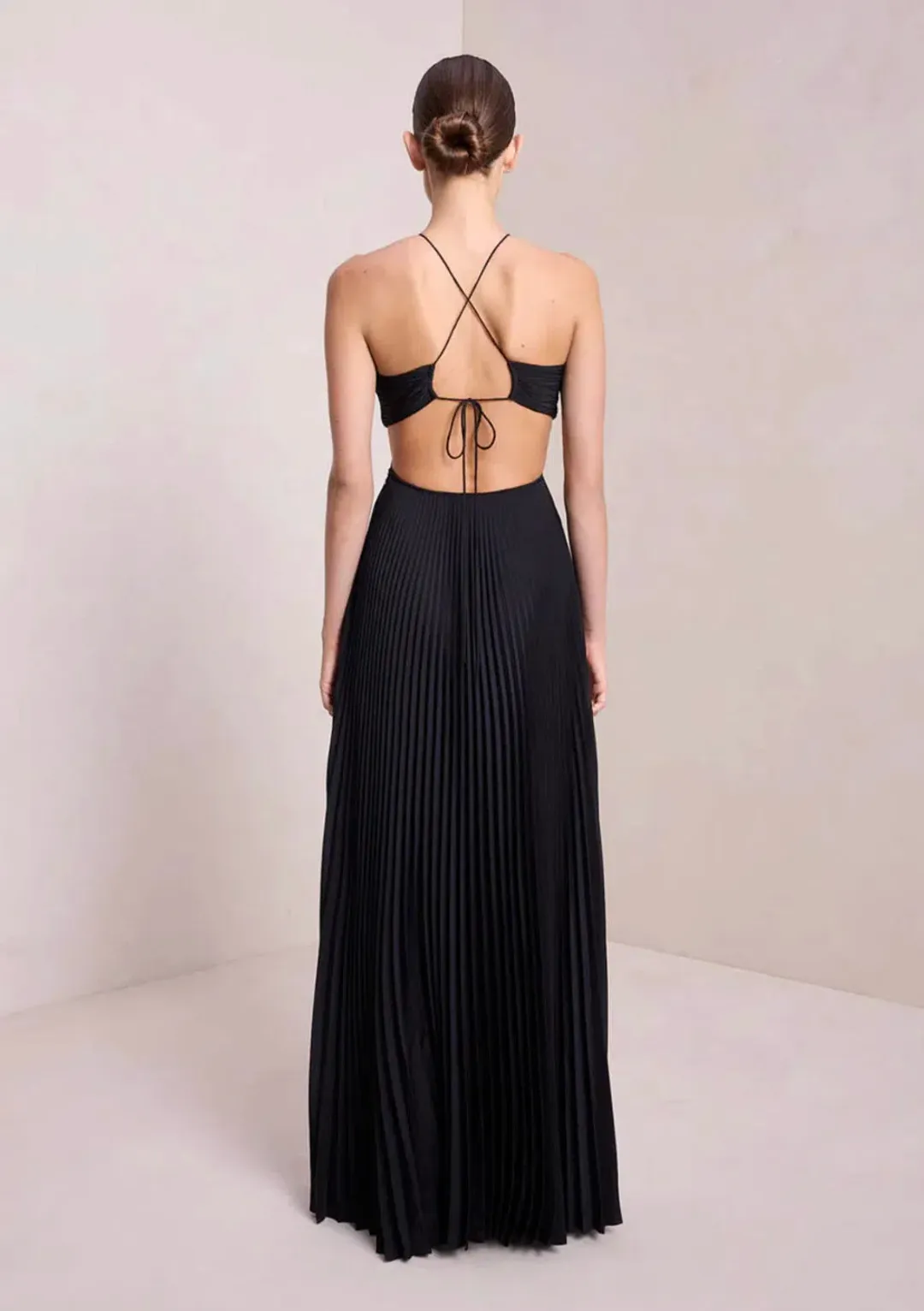 A.L.C Moira Maxi Dress Black Size AU 8 for rent on The Volte - main image