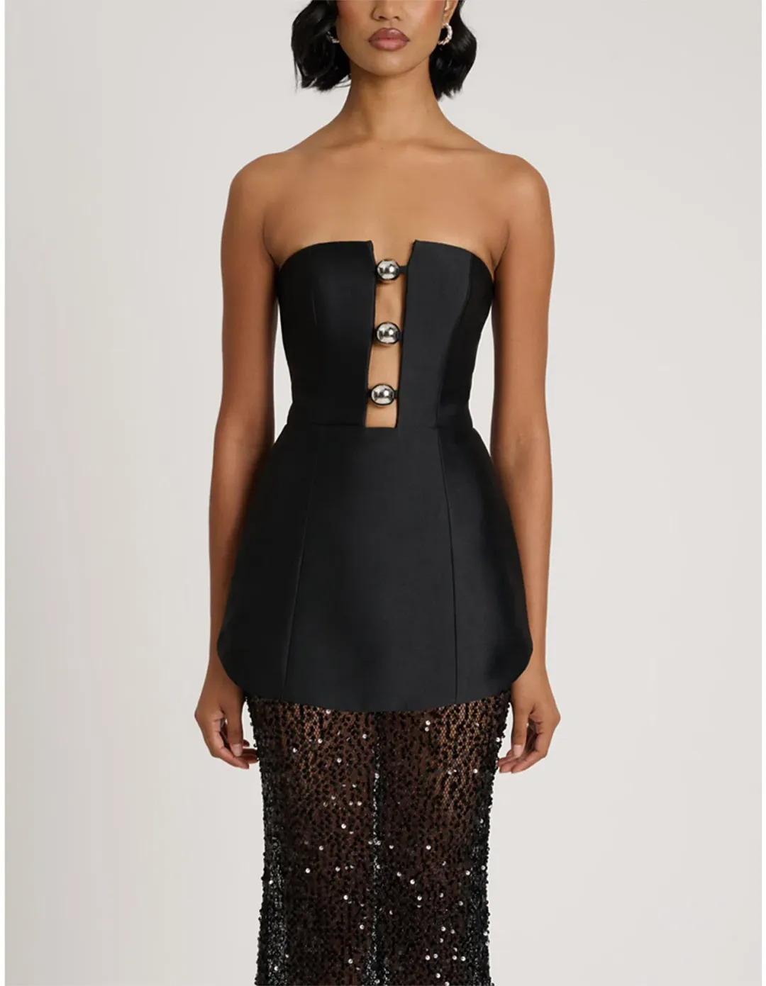 Eliya the Label Nerissa Maxi Dress Black Size AU 14 for rent on The Volte - main image