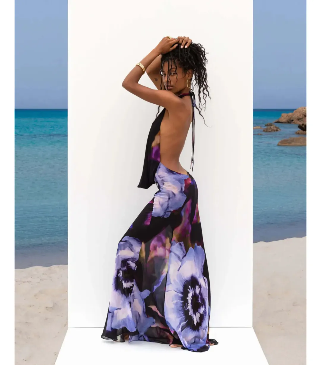 Rat & Boa Antonella Maxi Dress Print Size AU 6 for rent on The Volte - main image