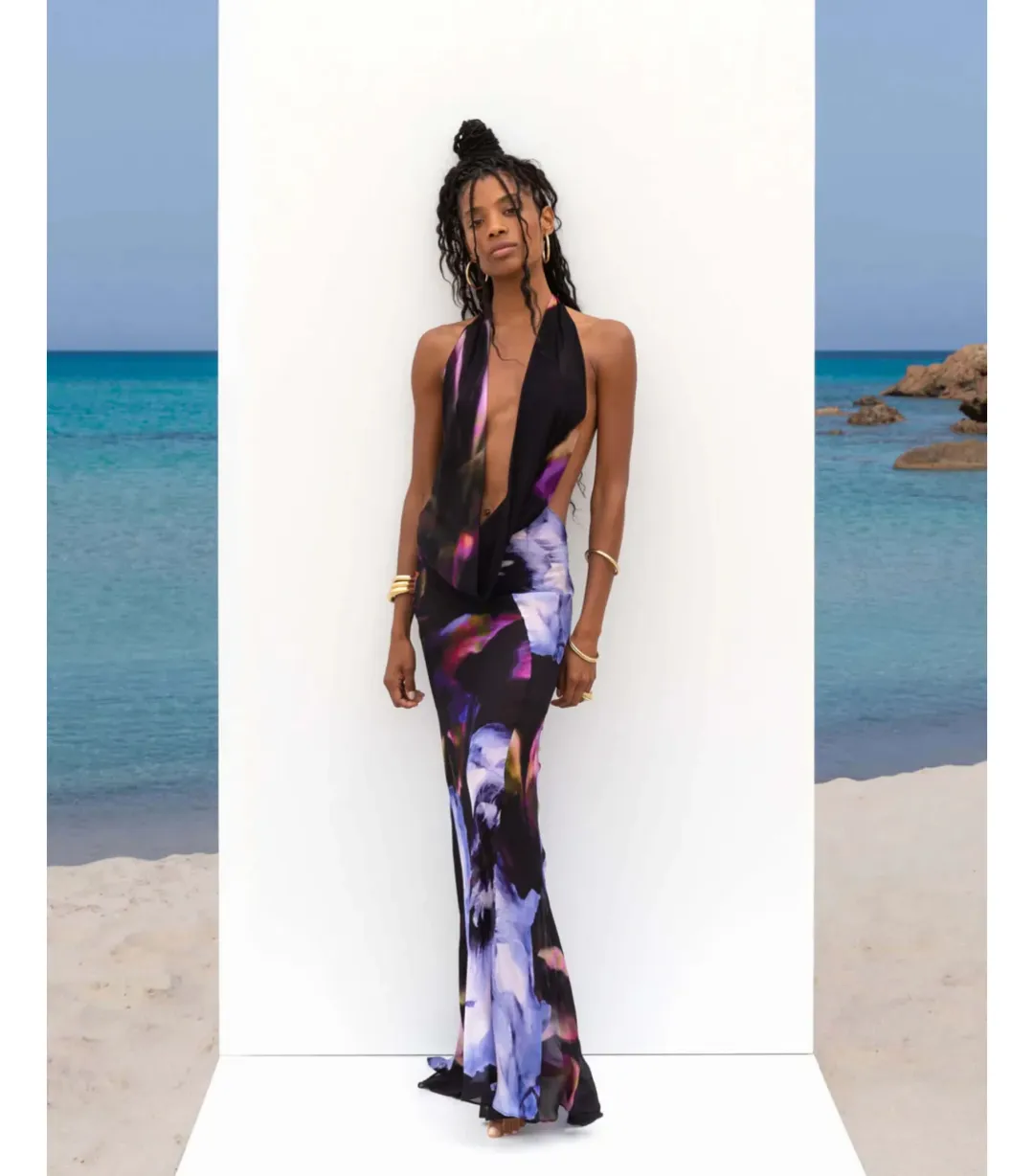 Rat & Boa Antonella Maxi Dress Print Size AU 6 for rent on The Volte - main image