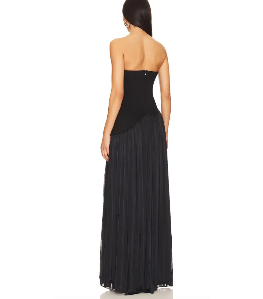 Lovers + Friends Alice Maxi Gown Black Size Au 8  for rent on The Volte - main image
