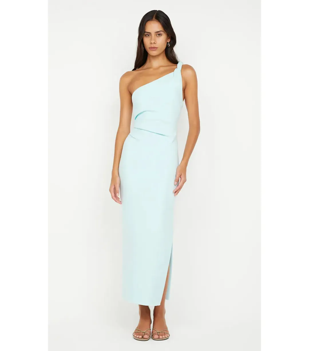 Bec & Bridge Ariven Asym Midi Dress Arctic Blue Size AU 10 for rent on The Volte - main image