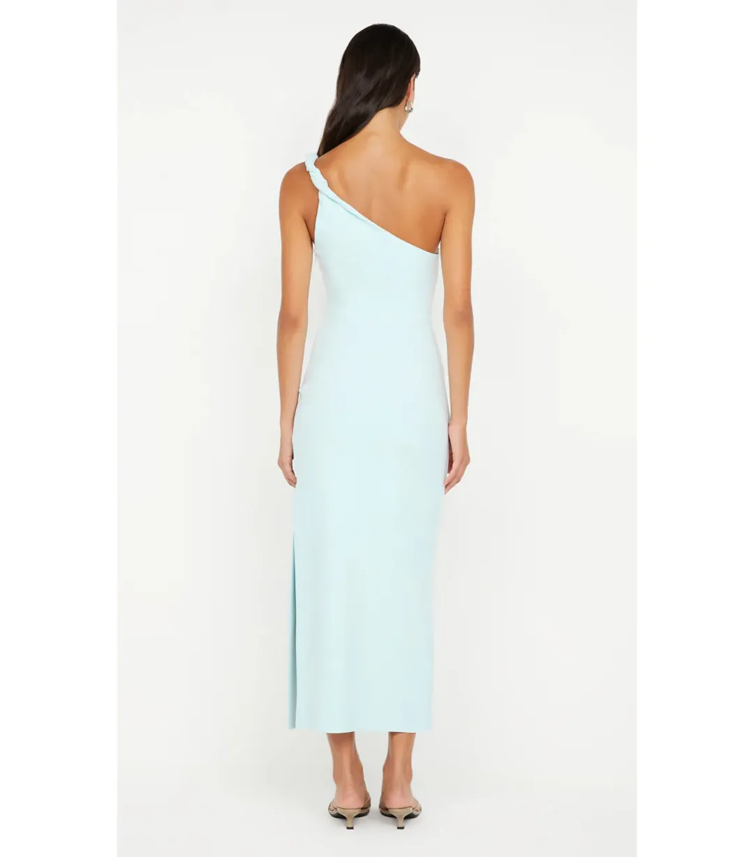 Bec & Bridge Ariven Asym Midi Dress Arctic Blue Size AU 10 for rent on The Volte - main image