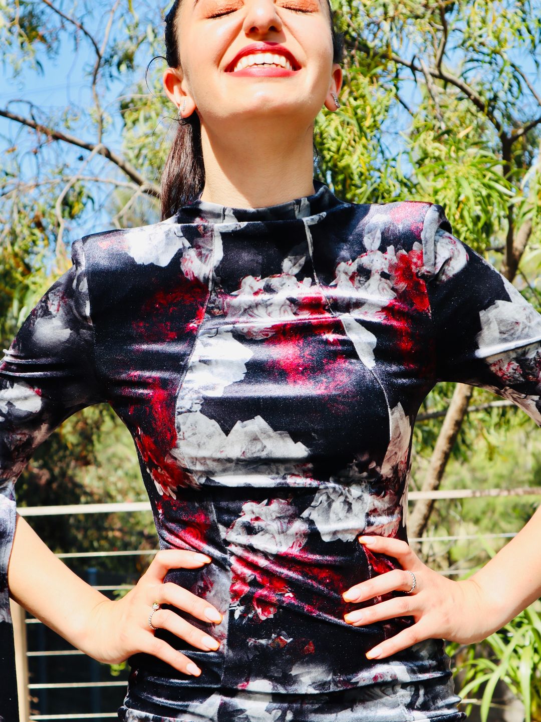 Mossman The Poison Arrow Mini Dress Floral Print Size 6 for rent on The Volte - main image