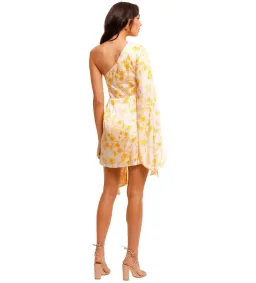 Significant Other Paradise Palm Dress Yellow Print Size AU 10 for rent on The Volte - image 3