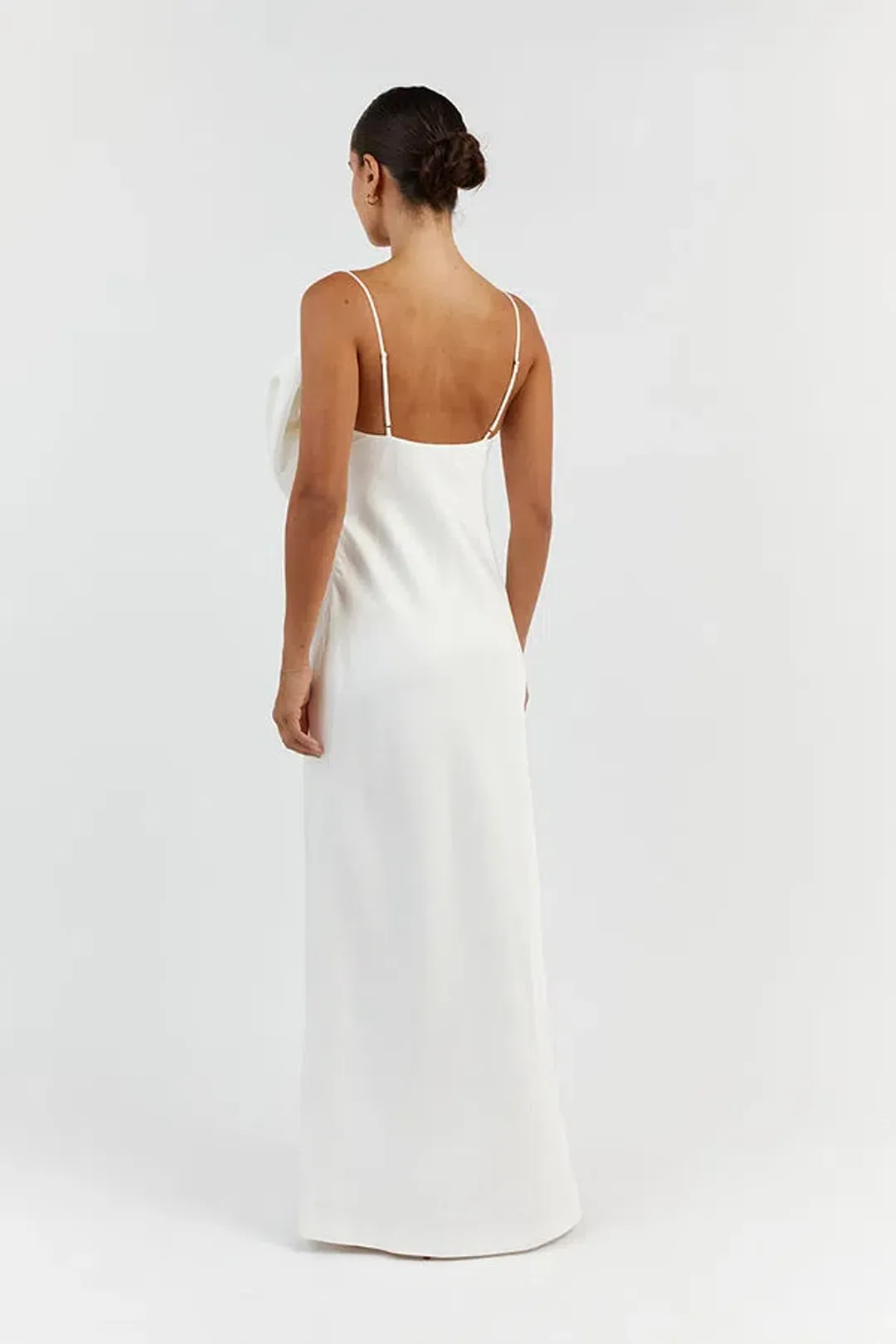 DISSH Aisle White Front Bow Midi Dress Size AU8 for rent on The Volte - main image