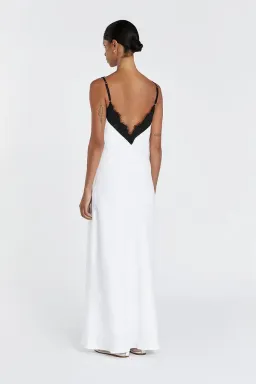 DISSH Hazel White Lace Linen Midi Dress Size AU10 for rent on The Volte - image 4