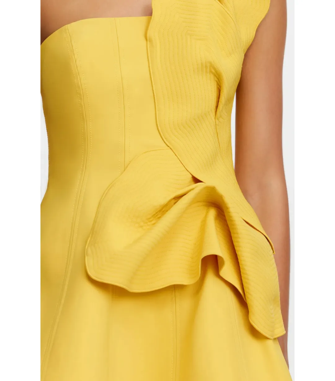 Acler Drake Mini Dress in Tuscan Sun Size AU 8 for rent on The Volte - main image