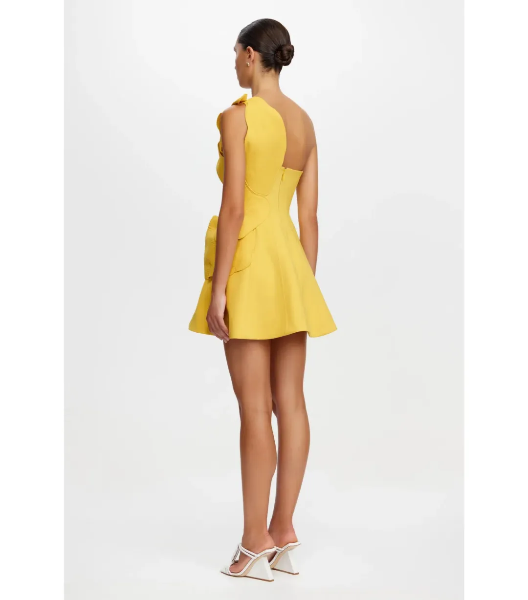 Acler Drake Mini Dress in Tuscan Sun Size AU 8 for rent on The Volte - main image