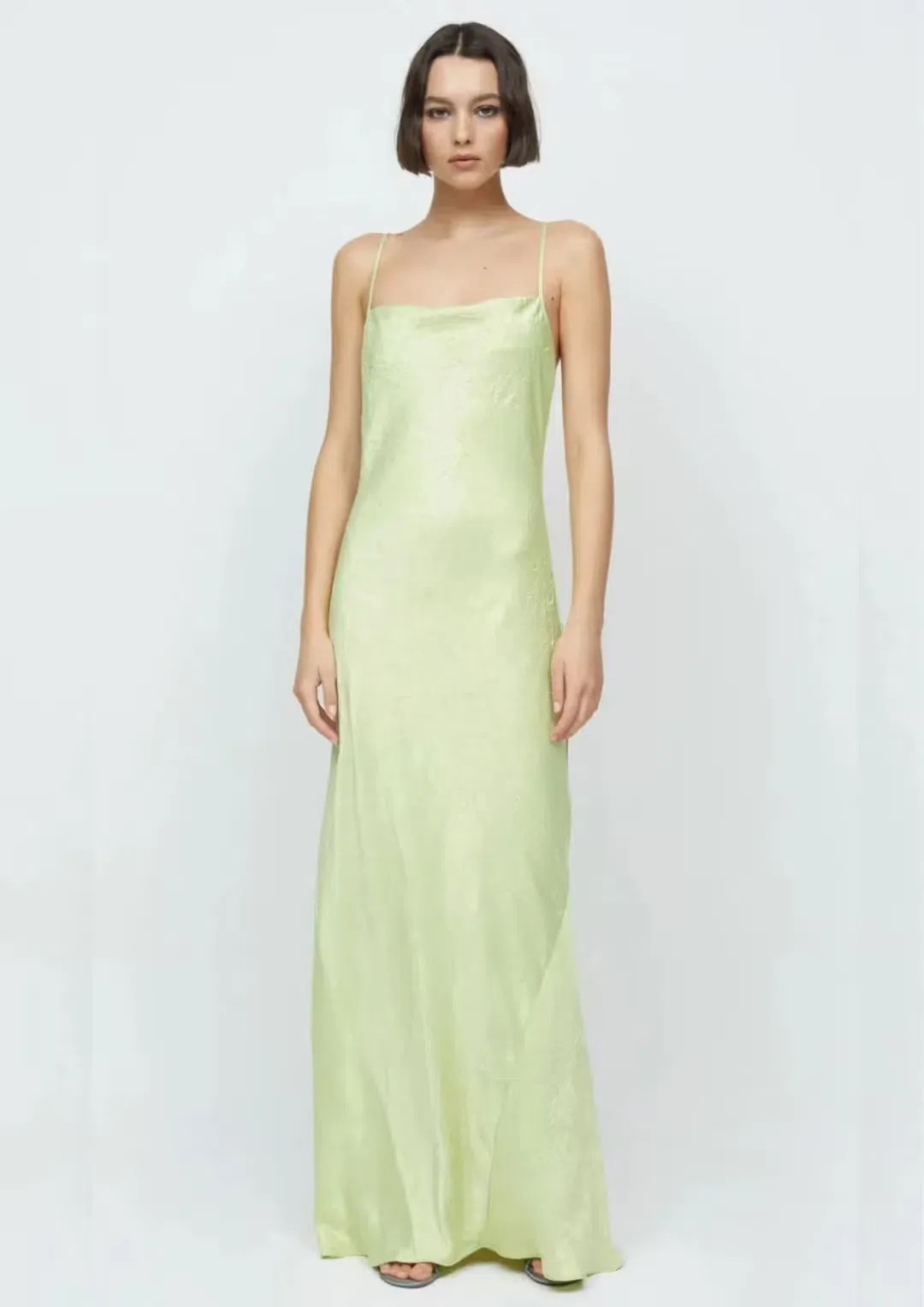 Bec & Bridge Lani Maxi Dress in Lime Green Size AU6 for rent on The Volte - main image