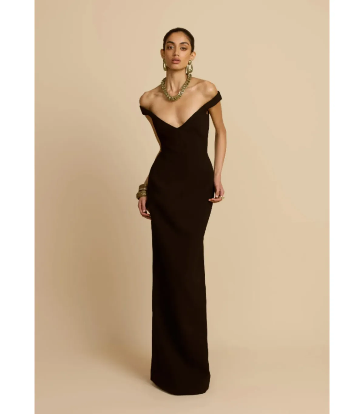 Arcina Ori Ellery Maxi Dress Black Size AU 8  for rent on The Volte - main image