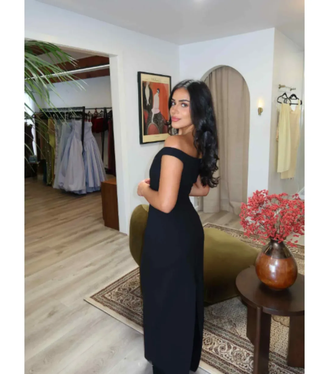 Arcina Ori Ellery Maxi Dress Black Size AU 8  for rent on The Volte - main image