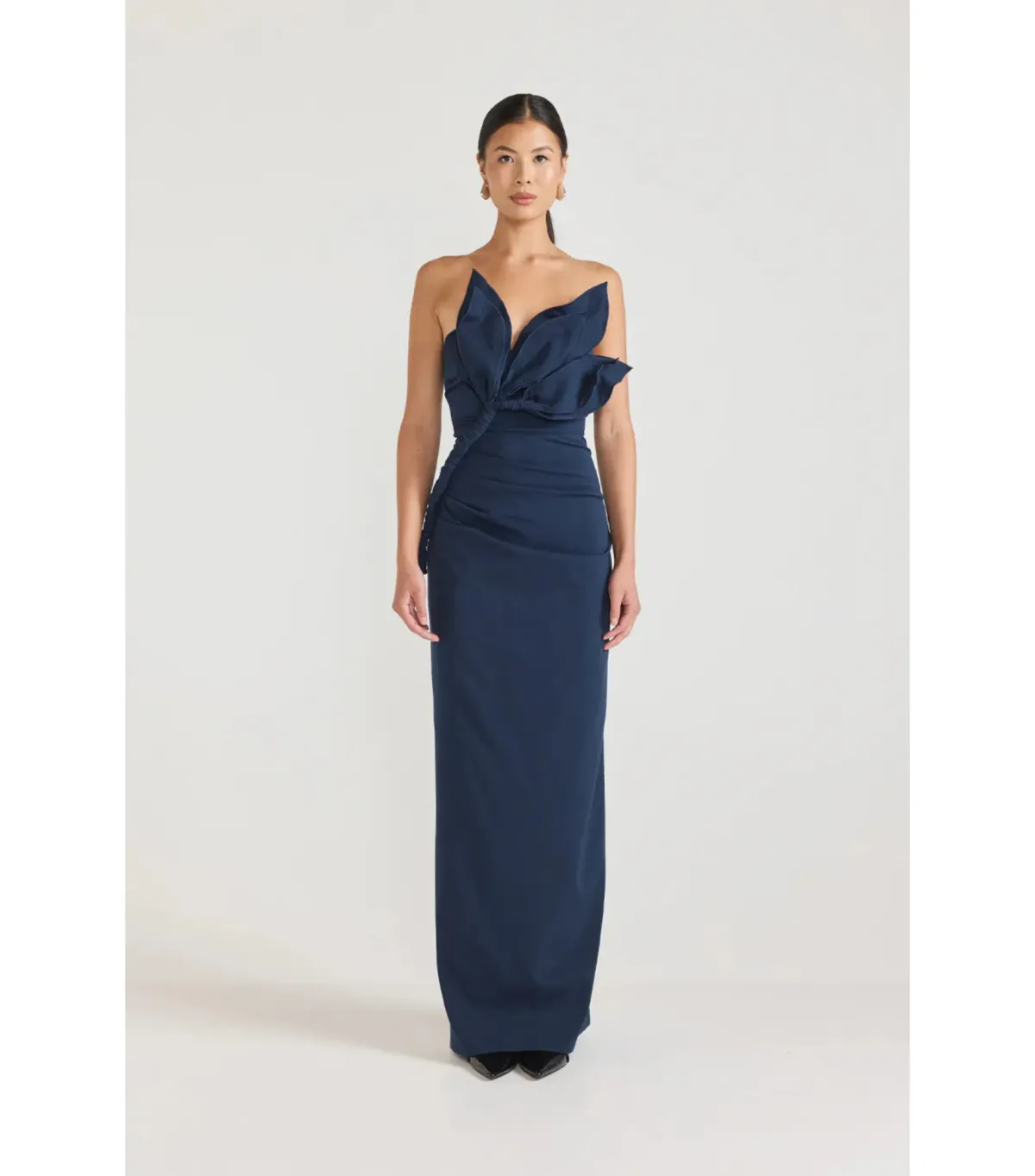 Tojha Zimran Maxi Dress in Navy Size AU 10 for rent on The Volte - main image