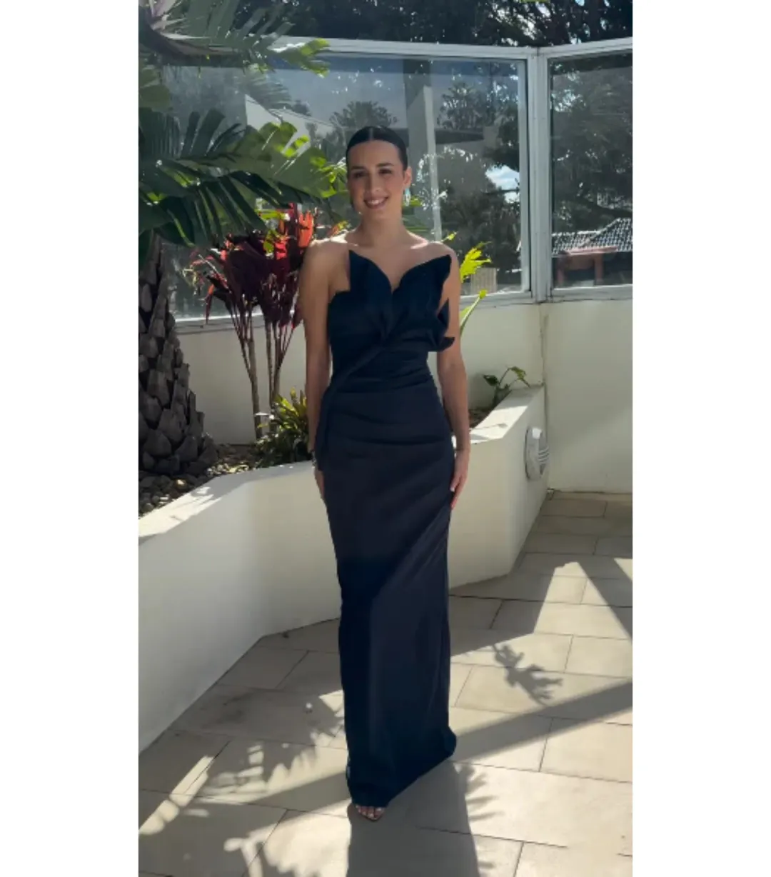 Tojha Zimran Maxi Dress in Navy Size AU 10 for rent on The Volte - main image
