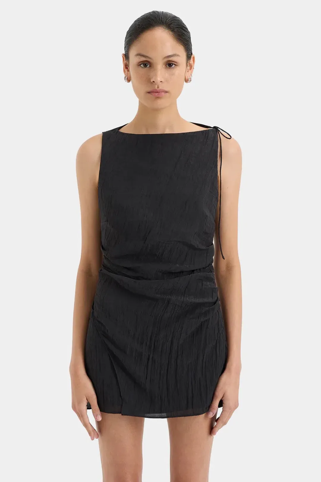 Sir The Label Ligera Mini Dress Black Size 8 for rent on The Volte - main image