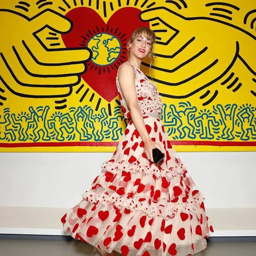 Trelise Cooper Nothing But Ruffle Skirt Midi Red Cream Size S/Au 10  for rent on The Volte - main image