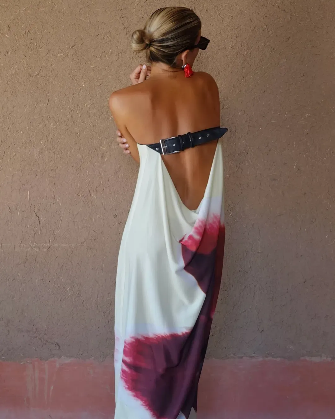 Rat & Boa Antheia Dress Cream Print Size L / AU 12 for rent on The Volte - main image