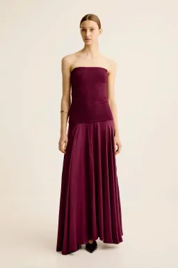 Esse Studios Illi Band Maxi Dress in Shiraz Size 8 for rent on The Volte - image 1