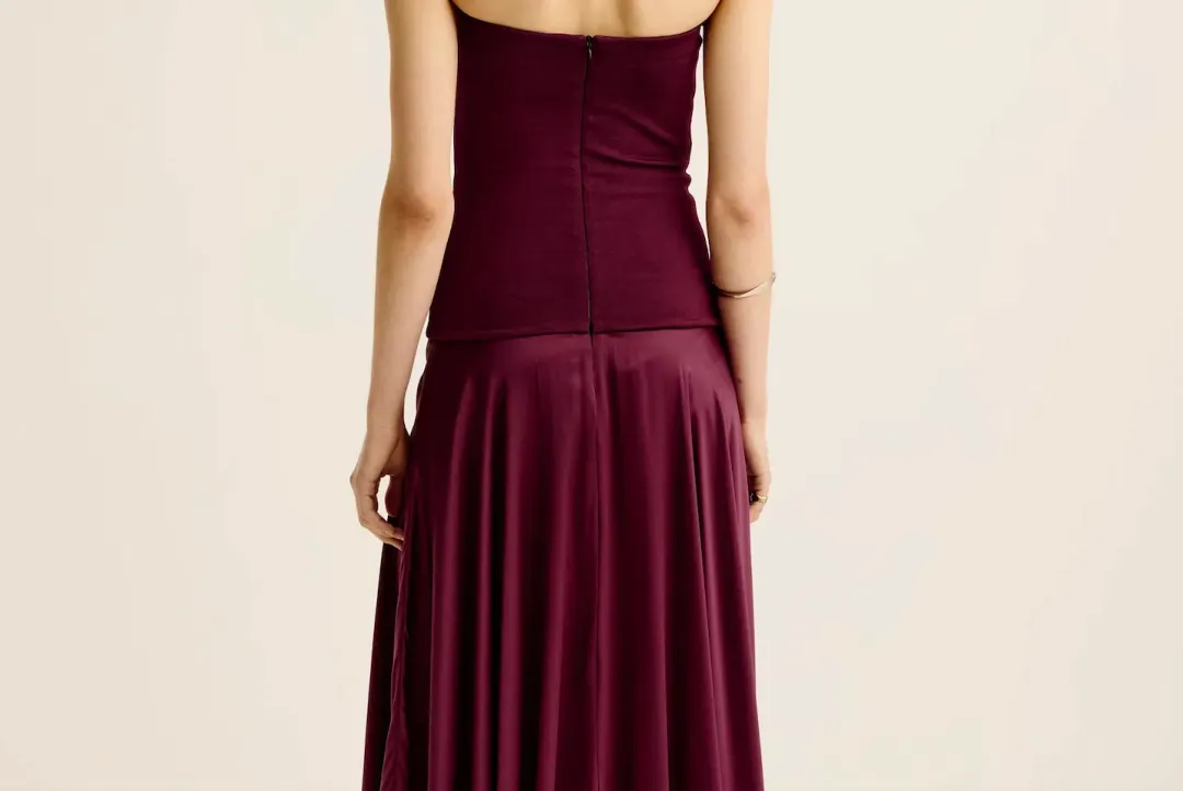 Esse Studios Illi Band Maxi Dress in Shiraz Size 8 for rent on The Volte - main image