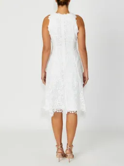 Anthea Crawford Virginia Lace Dress in Ivory Size 14  for rent on The Volte - image 4