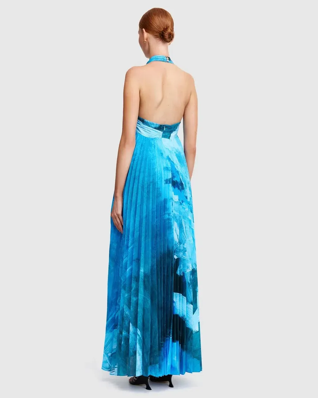Acler Askham Maxi Dress Blue Size 14 for rent on The Volte - main image