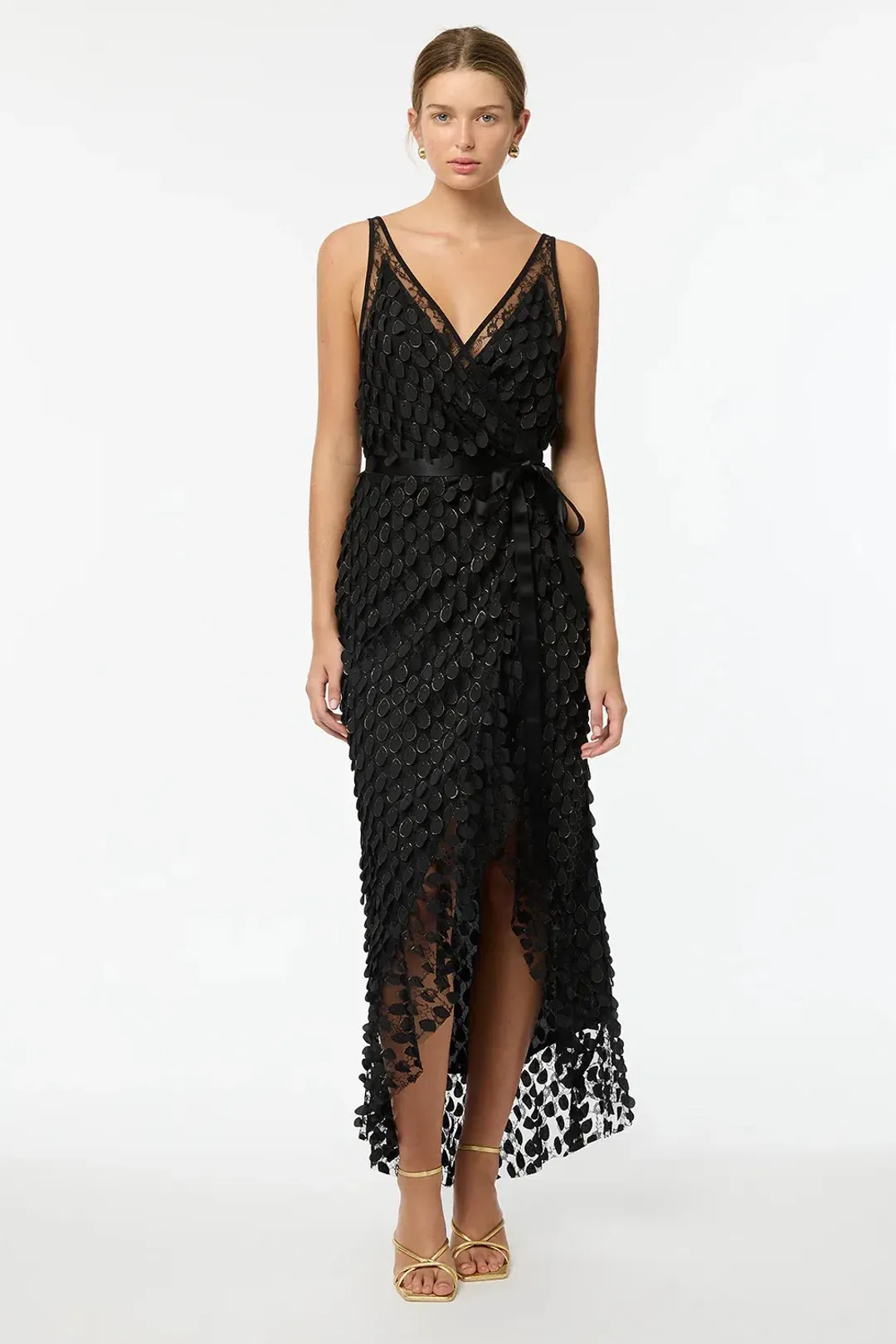 Manning Cartell Supreme Extreme Wrap Dress Black  Size 10  for rent on The Volte - main image